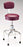 Pedigo Products - Exam Stool Backrest Spin Lift Height Adjustment 4 Casters, 2 Inch Diameter Black - P-39-W/C-BLK