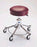 Pedigo Products - Exam Stool Backless Spin Lift Height Adjustment 5 Casters Black - P-536-GS-BLK