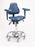 Pedigo Products - Surgeon Stool Backrest Pneumatic Height Adjustment 6 Casters - P-7000-BLK