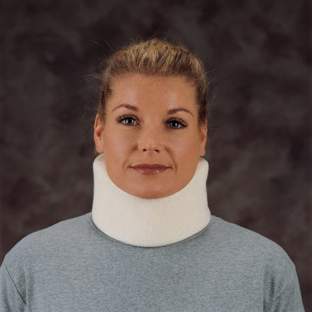 DeRoyal Lo-Contour - Cervical Collar Low Contoured / Medium-Firm Density Adult One Size Fits Most One-Piece 3 Inch Height 22 Inch Length - 1066-00