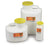 Chemo-Tainer - Chemotherapy Waste Container 10 H X 3-1/2 W X 3-1/2 D Inch 1.7 Quart White Base / Yellow Lid Vertical Entry Tethered Snap On Lid - 930