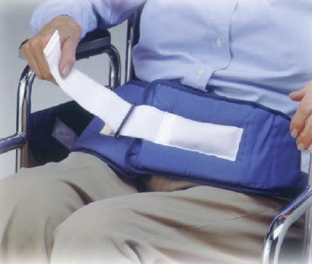 Skil-Care Resident-Release Soft-Belt Chair Waist Belt Restraint One Size Fits Most Hook and Loop Closure 1-Strap - 301255
