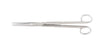 Miltex - Dissecting Scissors Mayo 9 Inch Length OR Grade German Stainless Steel NonSterile Finger Ring Handle Straight Beveled Blades Sharp Tip / Sharp Tip - 5-128