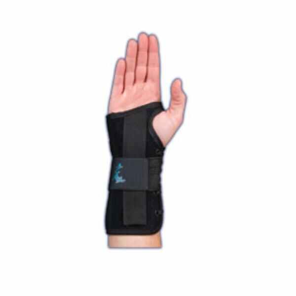 Medical Specialties Brace Lacer Wrist Suede Black Size 8" Large Left Ea - 223925