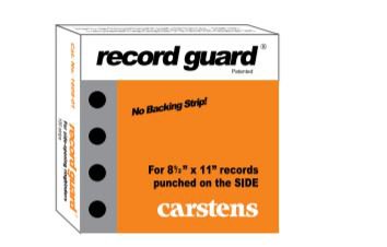 Carstens Side Hole Punch Record Guard - 1608-01