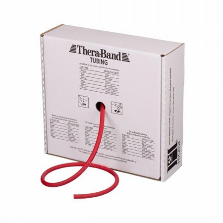 TheraBand - Exercise Resistance Tubing Red 100 Foot Length Medium Resistance - 21130