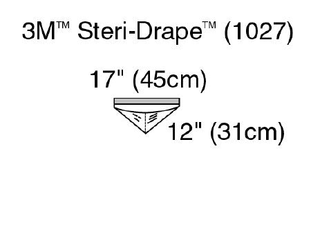 3M Steri-Drape - Surgical Drape Irrigation Pouch 17 W X 11 L Inch Sterile - 1027