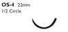J & J Healthcare Systems Ethibond Suture with Needle Nonabsorbable Coated Green Suture Braided Polyester Size 2 30 Inch Suture 1-Needle 22 mm Length 1/2 Circle Reverse Cutting Needle - X519H