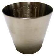 Polar Ware Polar Ware Graduated Medicine Cup 2 oz. Silver Stainless Steel Reusable - T2