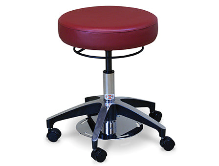 Hausmann "Dual" Foot & Hand Operated Stool - 16" x 19"-24"