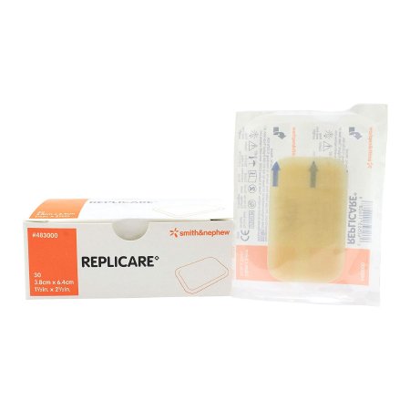 Replicare - Hydrocolloid Dressing 1-1/2 X 2-1/2 Inch Rectangle Sterile - 483000
