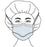 Fog Shield - Surgical Mask Anti-fog Foam Pleated Tie Closure One Size Fits Most Blue NonSterile ASTM Level 1 Adult - 15210