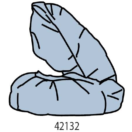 Precept Medical Products Shoe Cover One Size Fits Most Shoe High Non-skid Blue NonSterile - 42134