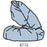 Precept Medical Products Shoe Cover One Size Fits Most Shoe High Non-skid Blue NonSterile - 42134