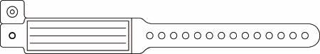Precision Dynamics Veri-Color Identification Band Write On Wristband Permanent Snap Without Legend - 140-11-PD