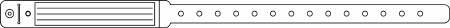 Precision Dynamics Securline Identification Band Write On Wristband Permanent Snap Without Legend - 170-10-PDJ