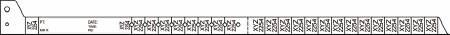 Precision Dynamics Securline Identification Band Blood WristBand Permanent Snap Without Legend - 2403-14-PDB