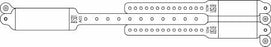 Speedi-Print Veri-Color - Identification Wristband Write On Band Permanent Snap Without Legend - 320-12-PDK