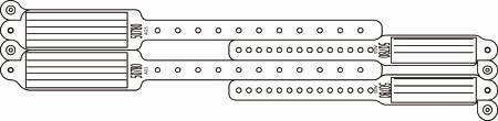 Speedi-Print Veri-Color - Identification Wristband Write On Band Permanent Snap Without Legend - 324-11-PDL