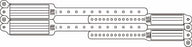 Precision Dynamics Speedi-Print Veri-Color Identification Band Write On Wristband Permanent Snap Without Legend - 320-10-PDK