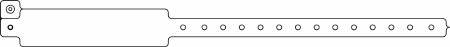 Speedi-Band - Identification Wristband Write On Band Permanent Snap Without Legend - 440-13-PDM