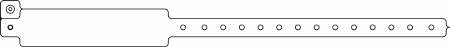 Speedi-Band - Identification Wristband Write On Band Permanent Snap Without Legend - 420-11-PDM