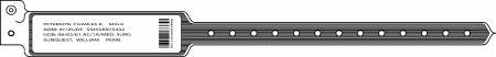 Precision Dynamics Sentry DataMate System Identification Band Barcoded Wristband Permanent Snap Without Legend - 5140-11-PD