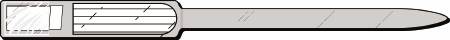 Precision Dynamics Soft-Lock Sealident Identification Band Write On Wristband Adhesive Closure Without Legend - 611-13-PDJ
