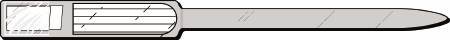 Precision Dynamics Soft-Lock Sealident Identification Band Insert Wristband Adhesive Closure Without Legend - 611-10-PDJ