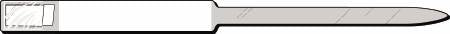 Precision Dynamics Soft-Lock Uni-Print Identification Band Laser Print Adhesive Closure Without Legend - 655-17-PDJ