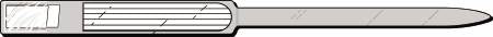 Precision Dynamics Soft-Lock Colorguard Identification Band Write On Wristband Adhesive Closure Without Legend - 620-49-PDJ