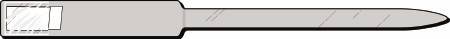 Precision Dynamics Soft-Lock 624 Identification Band Write On Wristband Adhesive Closure Without Legend - 624-11-PDJ