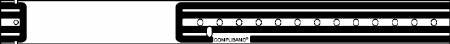 Precision Dynamics CompuBand Identification Band Write On Wristband Permanent Snap Without Legend - 7041-11-PD