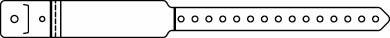PrimeBand - Identification Wristband Write On Band Permanent Snap Without Legend - 860-11-PDJ