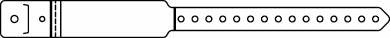 Precision Dynamics PrimeBand Identification Band Write On Wristband Permanent Snap Without Legend - 860-10-PDJ