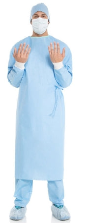 O&M Halyard Inc Ultra Fabric Reinforced Surgical Gown with Towel ULTRA Large Unisex Sterile Blue - 95211