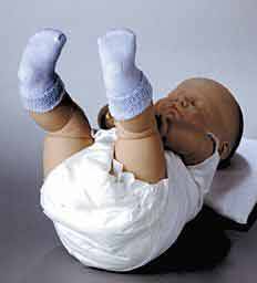 Principle Business Enterprises Pillow Paws Booties Newborn White Ankle High - 1090