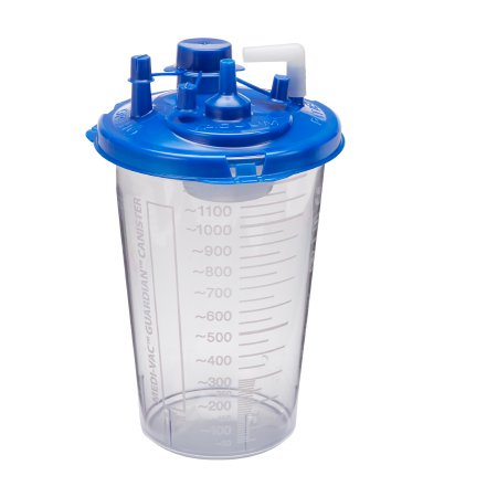 Medi-Vac Guardian - Suction Canister 1200 mL Shut-Off Valve / Locking Lid - 65651-212