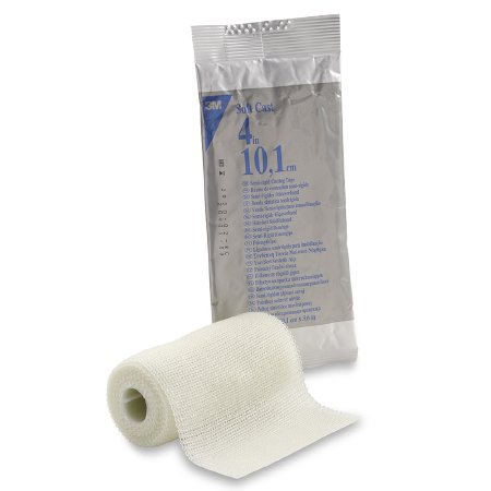 3M Scotchcast Soft Cast - Cast Tape 4 Inch X 12 Foot Fiberglass White - 82104