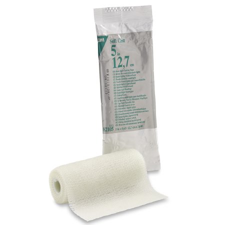3M Scotchcast Soft Cast - Cast Tape 5 Inch X 12 Foot Fiberglass White - 82105