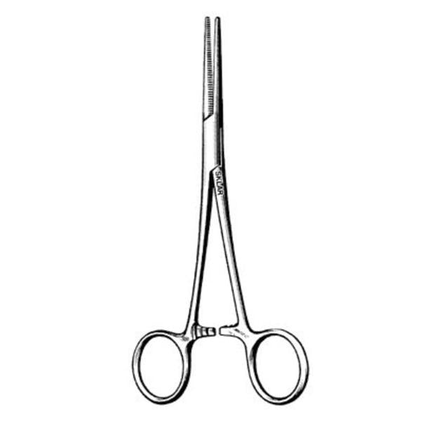 Sklar Instruments Forcep Hemostatic Coller 7-1/2" Serrated Straight Stainless Steel Ea - 17-3275