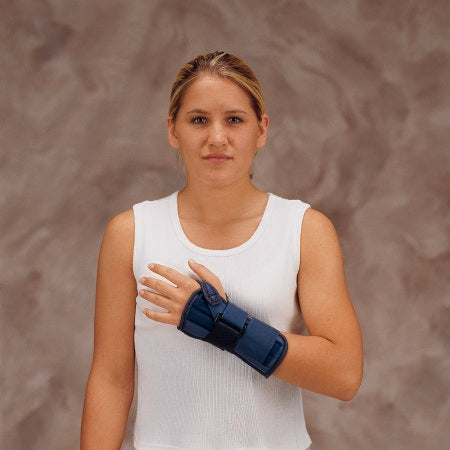 Deroyal - Wrist Brace DeRoyal Metal / Tietex Right Hand Black / Blue Medium - TX9903-03