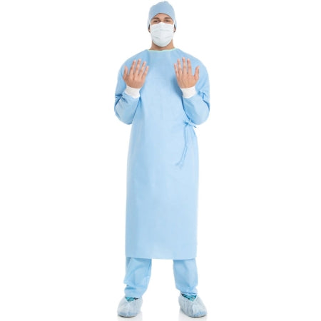 Ultra - Fabric-Reinforced Surgical Gown with Towel ULTRA X-Large Blue Sterile ASTM D4966 Disposable - 95221