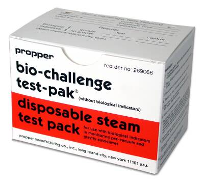 Propper Manufacturing Bio-Challenge Test-Pak Sterilization Biological Test Pack Steam 4 Inch - 26906600