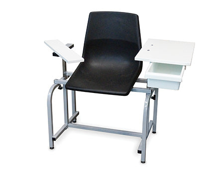 Hausmann Blood Chair with Drawer - 37½" x 18" x 19", - 2196