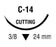 Monosof~Dermalon Suture with Needle Nonabsorbable Uncoated Black Suture Monofilament Nylon Size 4-0 18 Inch Suture 1-Needle 24 mm Length 3/8 Circle Reverse Cutting Needle
