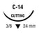 Covidien Surgipro Suture with Needle Nonabsorbable Uncoated Blue Suture Monofilament Polypropylene Suture Size 4-0 18 Inch Suture 1-Needle 24 mm Length 3/8 Circle Reverse Cutting Needle - SP629