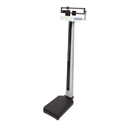 Health O Meter - Column Scale with Height Rod Balance Beam Display 390 lbs. Capacity Black / White Analog - 402KLWH