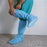 O&M Halyard Inc Hi Guard Shoe Cover X-Large Knee High Non-skid Blue NonSterile - 69672