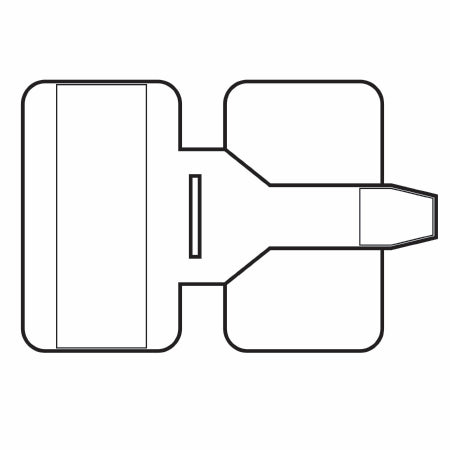 O&M Halyard - Leg Strap 2 X 3 Inch, Plastic, Contains Hydrogel Adhesive - 38525
